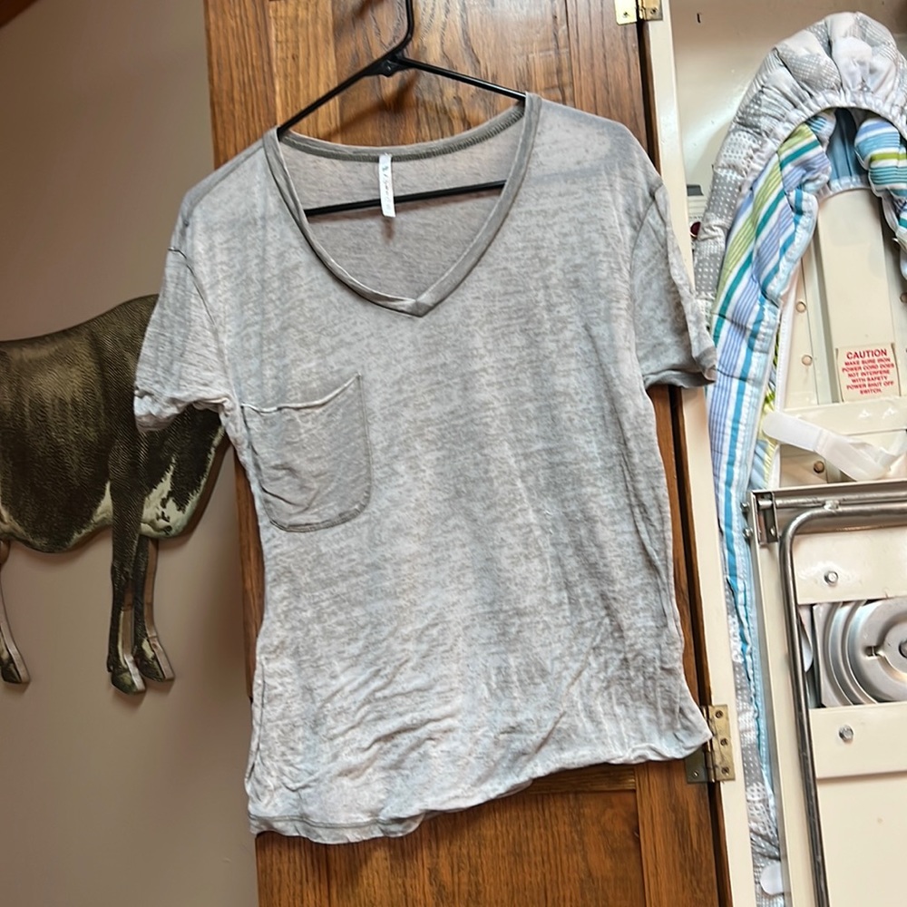Poof! Grey tee shirt